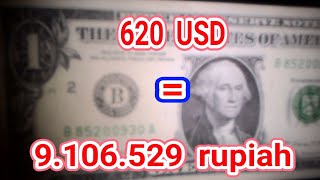 TERUNGKAP! 620 USD berapa rupiah