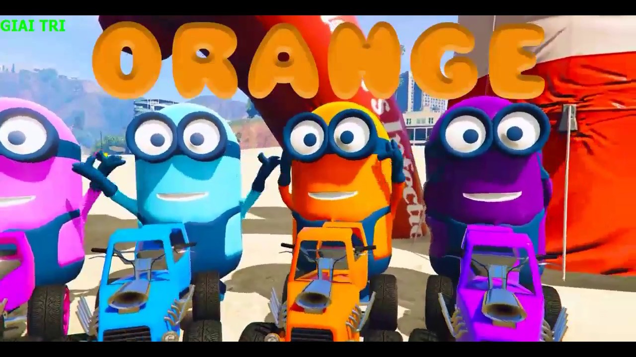 LA DIVERSIÓN APRENDE LOS COLORES CON LOS MINIONS COLOPUEDO CONTAR PARA ...