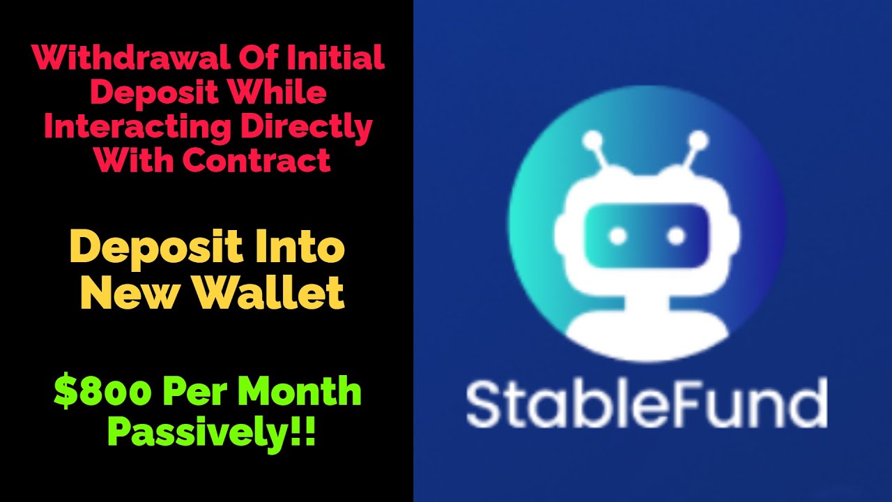 StableFund | Withdrawal Of Initial Deposit | Now Earning $800 Monthly