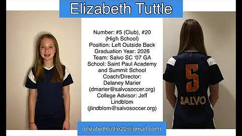 Elizabeth Tuttle 2021-22 Highlight Reel  (HD 1080p)