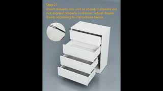 Walmart Canada Mainstays 4-Drawer Dresser Guided Assembly