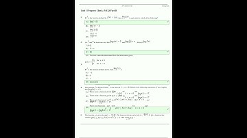 Ap Calculus Ab Unit 1 Progress Check Mcq Part B Scoring Guide