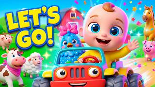 LET’S GO! 🚗🐔 FUN FARM CAR RIDE WITH ANIMALS | KIDS VIDEO | Lilo Baby