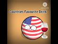 Countries Favourite Drink l #countryballs #shorts