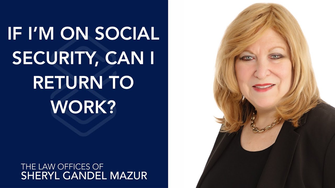 If I am on social security, can I return to work in New Jersey?