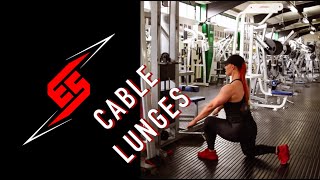 Cable Lunges