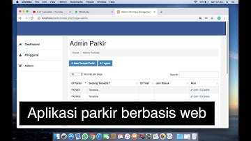 Aplikasi Parkir Berbasis Web dengan PHP Mysql