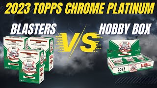 Blaster vs Hobby Box battle!  RED /5 THE HITS WONT STOP!  2023 Topps Chrome Platinum Baseball ⚾