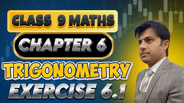 9th class Math New Book 2025 Exercise 6.1 || PCTB || 9th math exercise 6.1|trigonometry