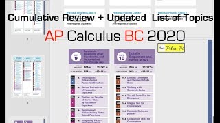 AP Calculus BC 2020 Update on Test + 4 Useful Practice Qusetions