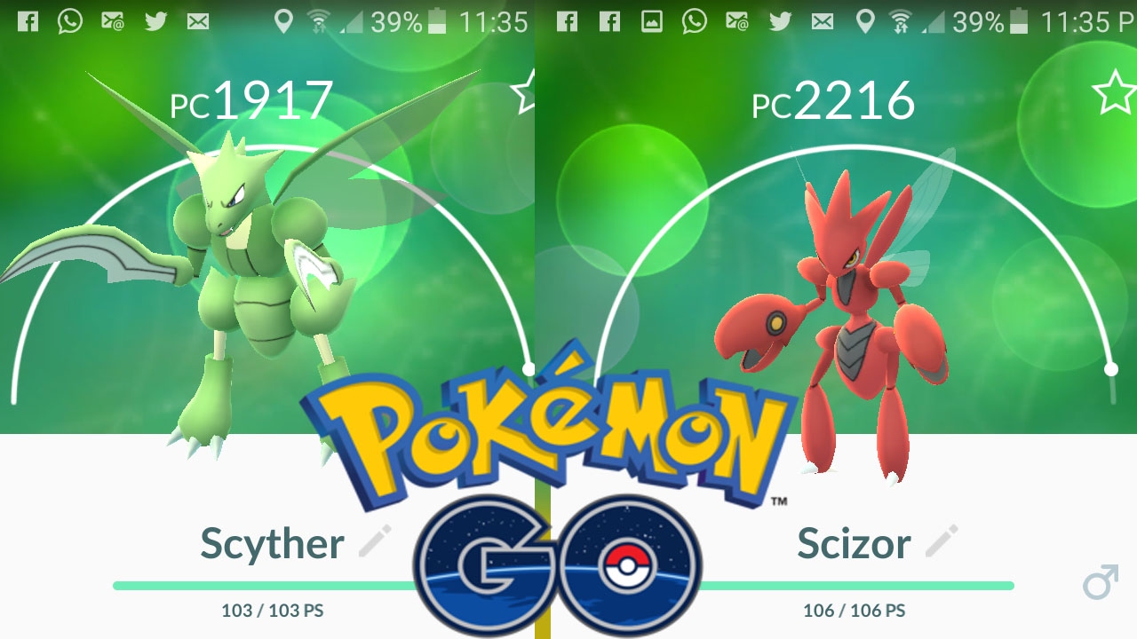 Stycher Gráfico De Evolución De Scyther