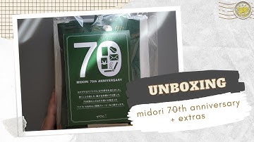 Midori 70th anniversary + Extras Unboxing | boots & berry
