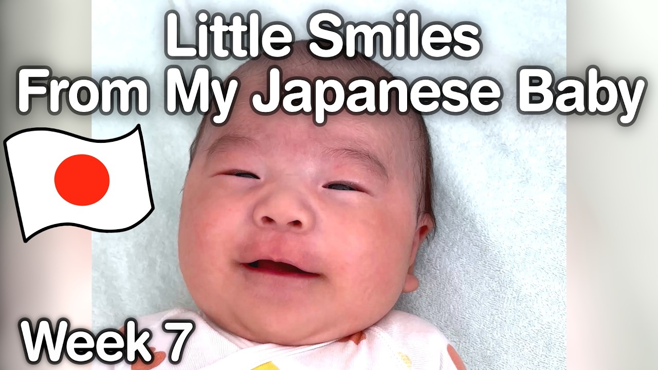 Little Smiles with Our Japanese Baby 🇯🇵 | Burps, Naps, Cuddles & a Fever(Week7)