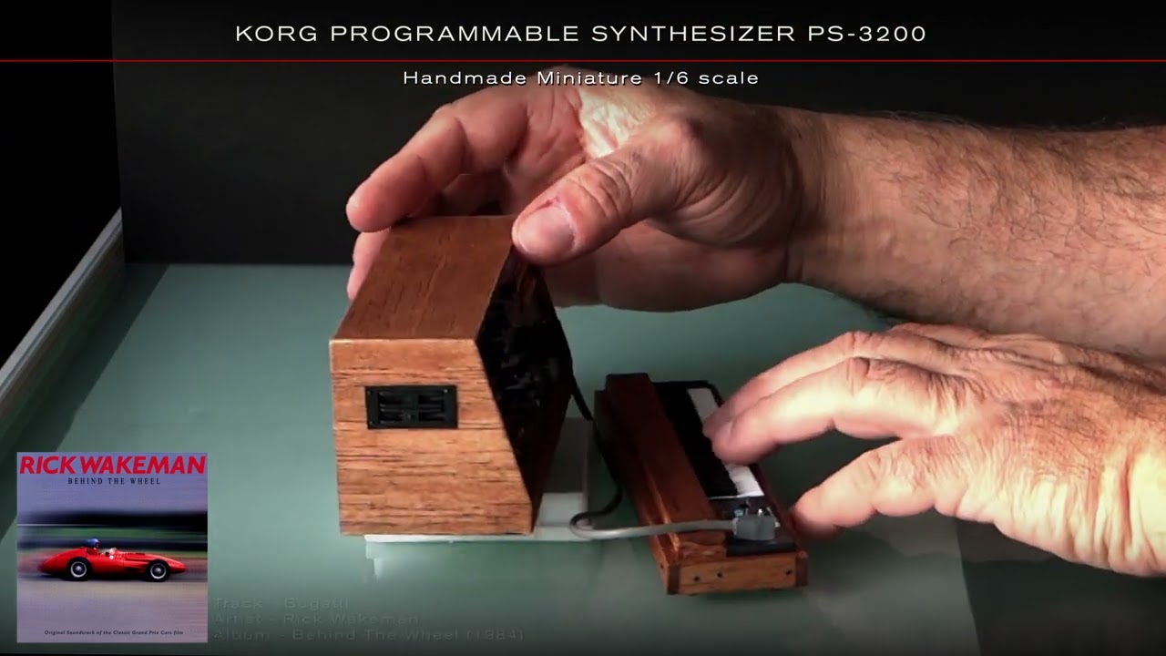 KORG PS 3200 PROGRAMMABLE SYNTHESIZER - Handmade Miniature 1/6 scale