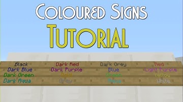Minecraft Xbox / PS - Coloured Text on Signs Minecraft Console! - Tu69 - NEW TUTORIAL