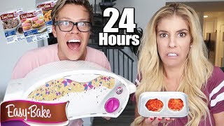 We only Ate Easy Bake Oven Tiny Food for 24 Hours