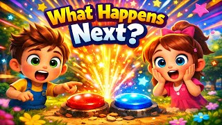 👉 Leo & Lia Found a Magic Button 😲 What Happens Next?