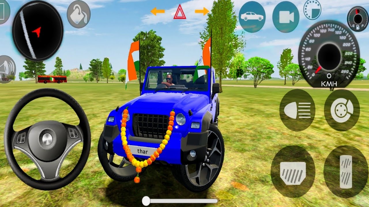  💥Mahindra Thar Extreme Stunt Gameplay 🔥 | Indian Car Simulator 3D|15 January 2026