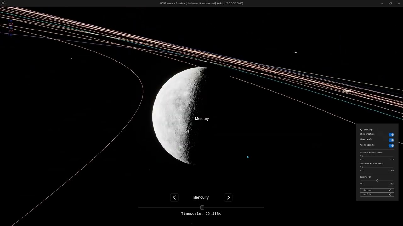 Full Scale Solar Systems in UE5