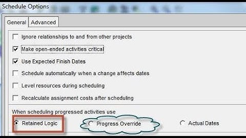Primavera P6: Scheduling Options and Schedule Log in Primavera P6