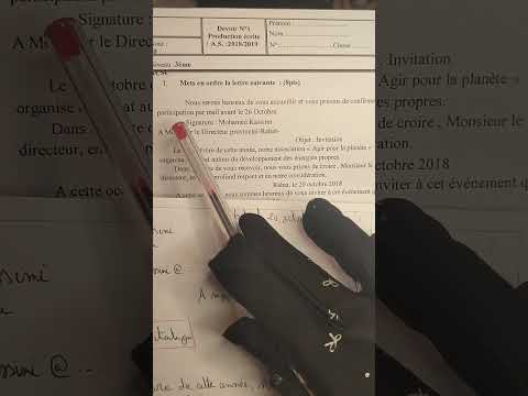 3ème année collège évaluation N2/ production écrite الفرض التاني الدورة الأولى lettre d' autorisation