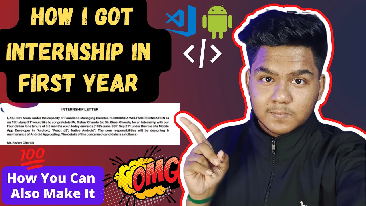 HOW I GOT MY PAID INTERNSHIP IN FIRST YEAR OF COLLEGE🔥 | How to Get a ...