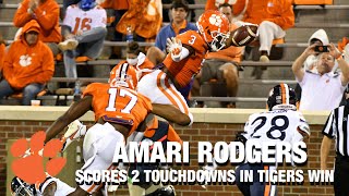 Clemson WR Amari Rodgers With 2 TDs In Tigers Win