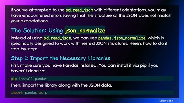 How to Import a JSON File into a Pandas DataFrame with json_normalize