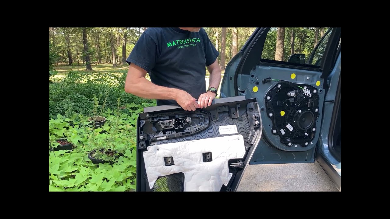 He Tore Up  my new Ford Bronco Sport - removing inside door panels for paint or audio work