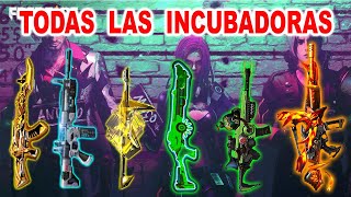 ✔️TODAS LAS INCUBADORAS de ARMAS de FREE FIRE MP40 M1014 AK P90 SCAR XM8 M4A1