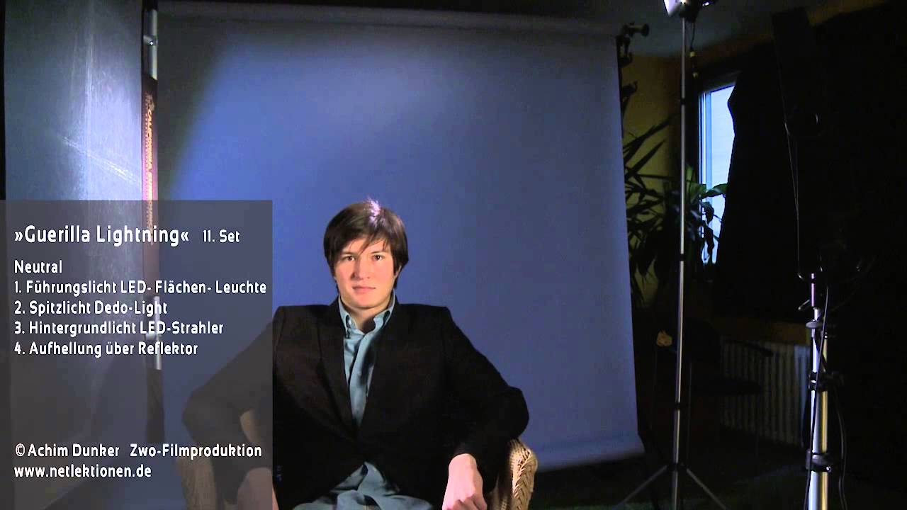 Set 11, eine Portraitausleuchtung zwischen hart und weich