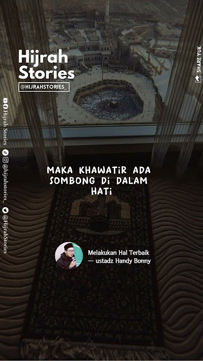 Melakukan Hal Terbaik - ustadz Handy Bonny