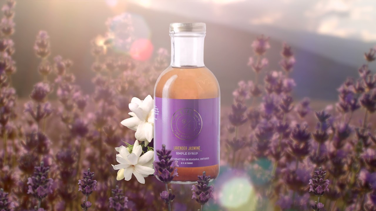 Stunning Product Ad from a Picture: Lavender Jasmine Simple Syrup by KVAS FINE BEVERAGE CO.