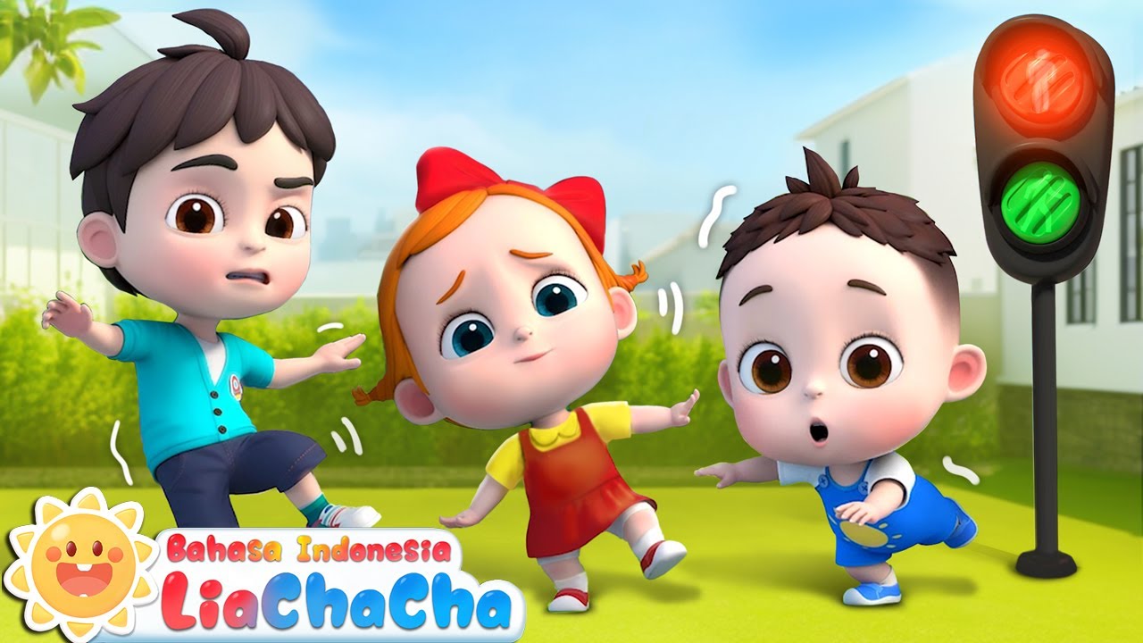 Permainan Lampu Merah Hijau🚦| Permainan Anak | Lagu Lucu | Lagu Anak | LiaChaCha Bahasa Indonesia