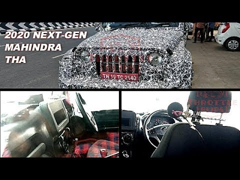 Next Gen 2020 Mahindra Thar Interior Spied First Time Clearly Looks Upmarket