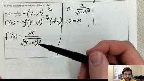 AP Calculus - Extreme Values of Functions - (5.1 - Part 2)