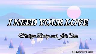 Download Lagu I Need Your Love - Madilyn Bailey \u0026 Jake Coco (Lyrics) MP3