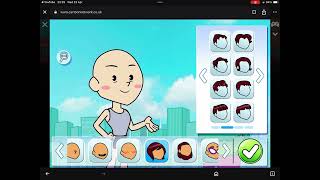 Playing Cartoon Network character creator. Do you like my character?