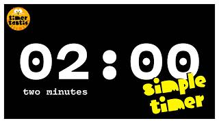 2 Minute Timer ⏱️ | Silent 4K Countdown with Alarm
