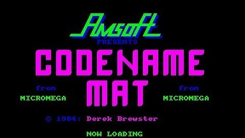 Codename MAT Review for the Amstrad CPC by John Gage