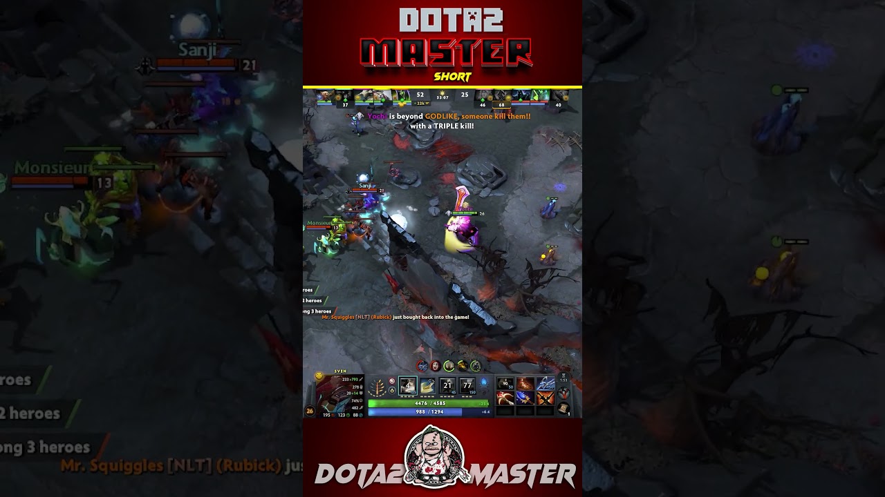 Five Foes, One Sword! 🗡️🏆 Sven’s Rampage Rewrites History! | Dota2 