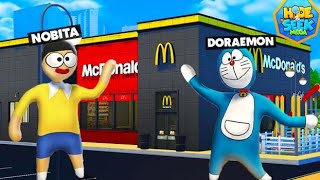 DORAEMON And NOBITA Playing Hide And Seek In McDonalds In HFF !!! screenshot 5