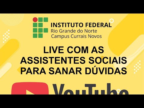 Live com as assistentes sociais do IFRN Campus Currais Novos