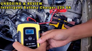 Cara Menggunakan, Pemasangan Battery Charger WIPRO. Cas Mobil, Motor, Basah, Kering. Cepat Penuh.