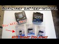 How to install an auxiliary battery with a NVX smart battery isolator