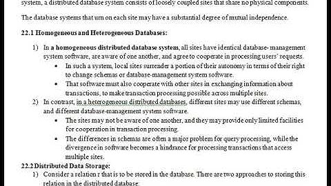 homogeneous and heterogeneous databases