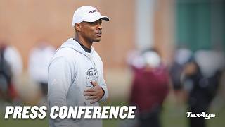 Press Conference: Texas A&M OC Holmon Wiggins