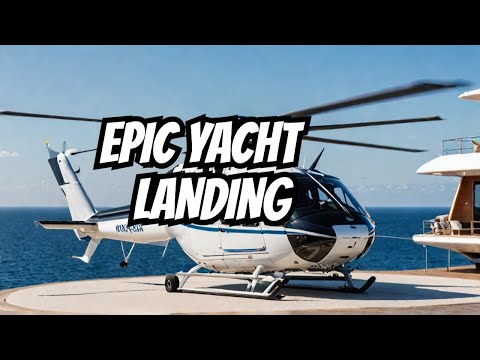 Eurocopter EC135 landing on yacht