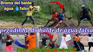 Broma Del Balde Agua Falso Recopilacion Pegadinha Do Balde Água Falsa Fake Water Bucket Prank