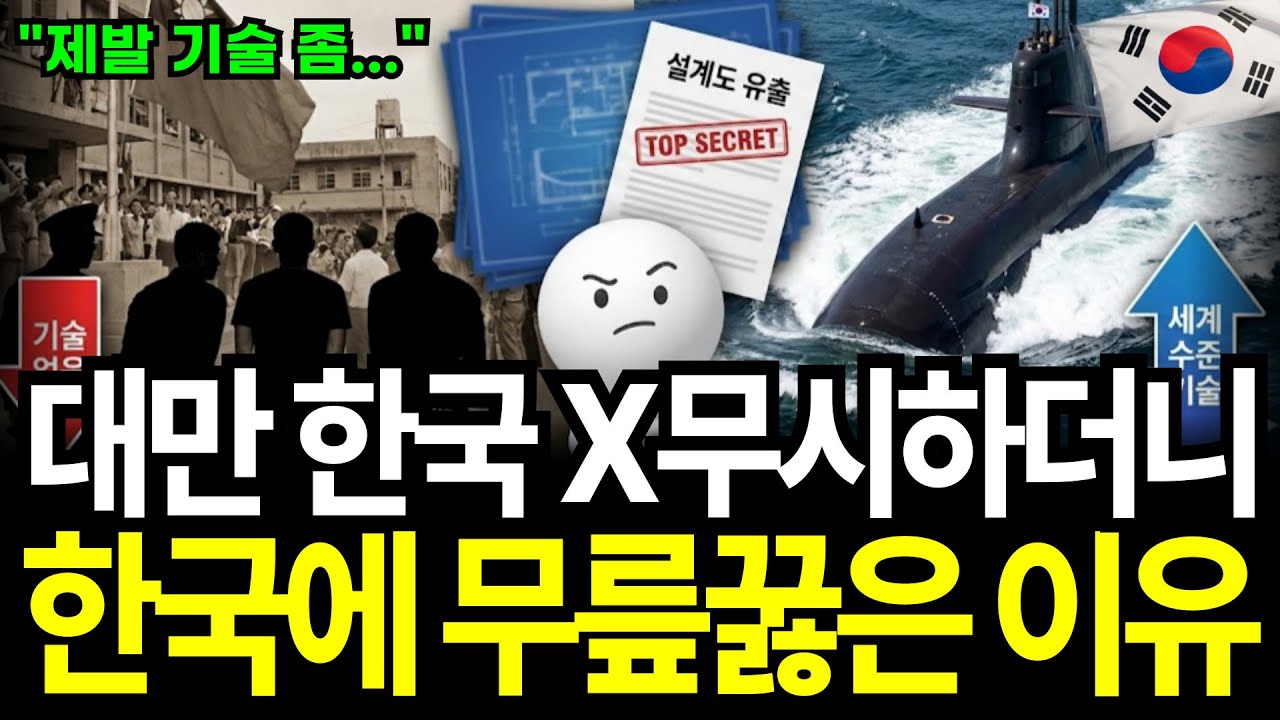 30년간 한국 x무시하던 대만, 결국 꿇고 빌기 시작한 소름 돋는 이유